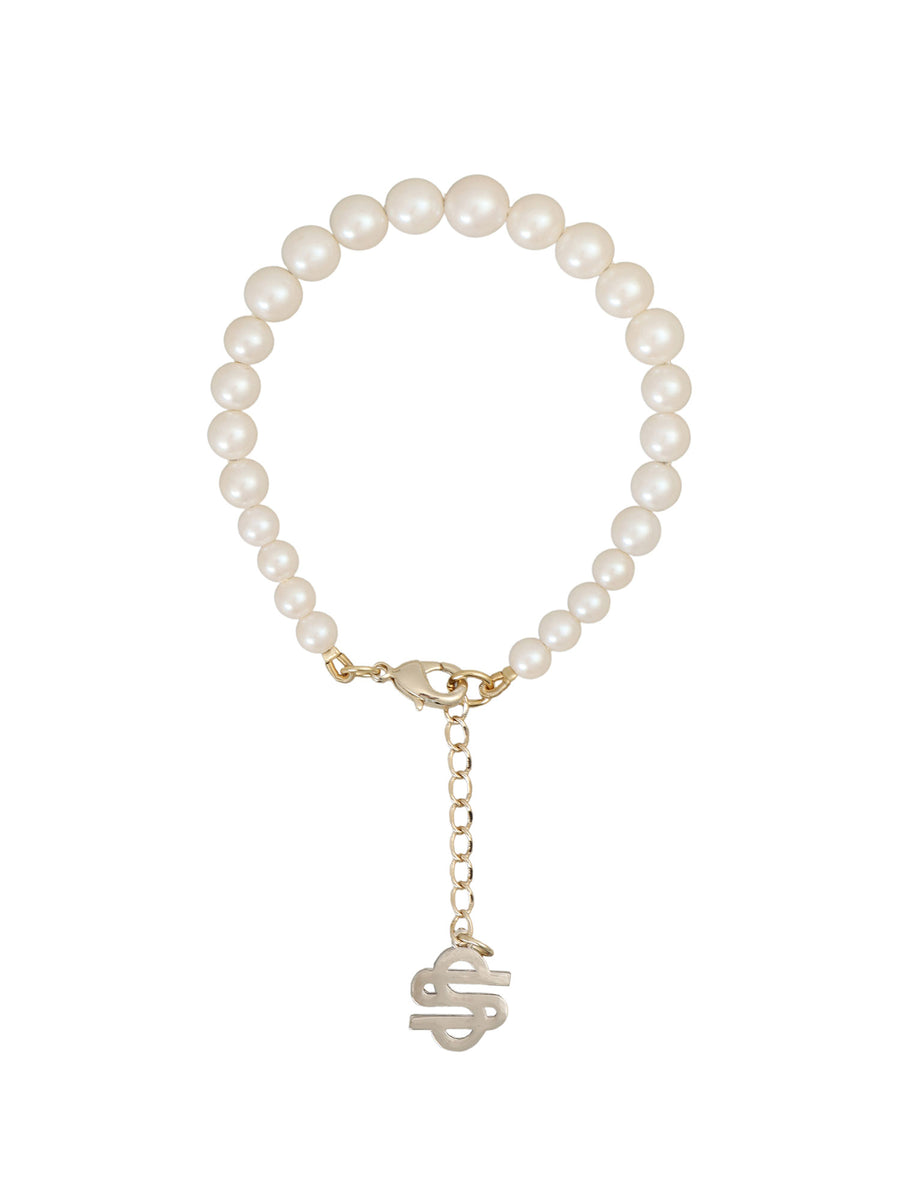 Pearl Bracelet with Charm