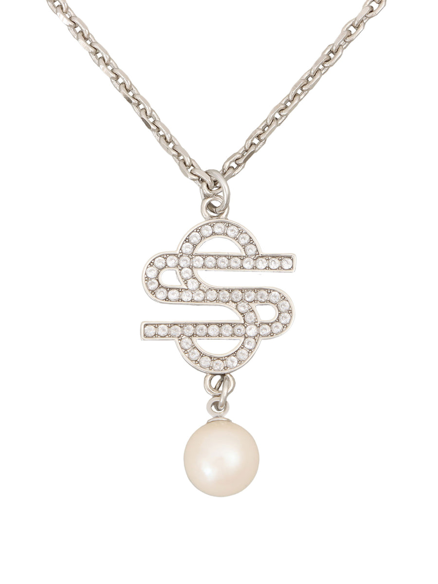 Charm & Pearl Chain Necklace